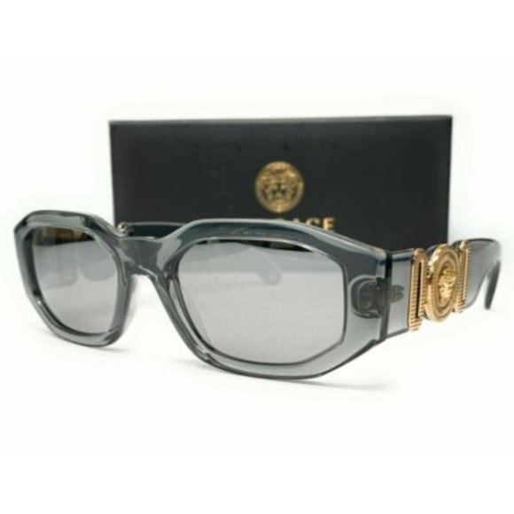 Versace Men's Transparent Grey Sunglasses!
